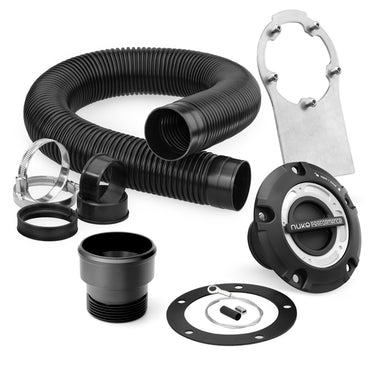 Filler cap and fuel hose kit for CFC unit, bracket