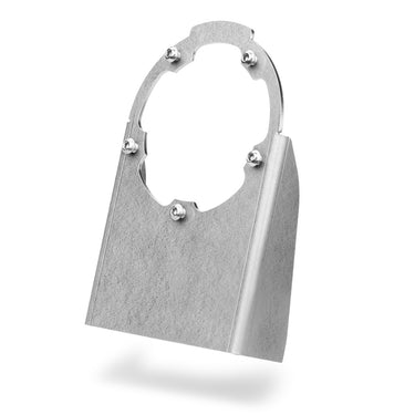 Steel mounting bracket for air jack valve cover, with M6 bolts