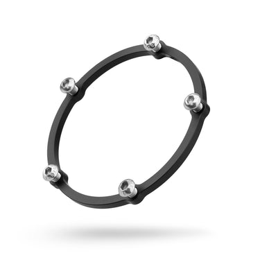 Aluminum nut ring for Air Jack valve cover, with M6 bolts