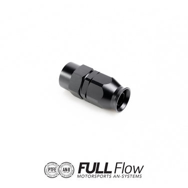 Full flow PTFE hose end straight AN-8