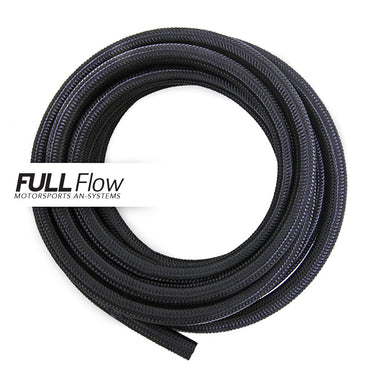 Black nylon braided fuel hose AN-8, Length 2m