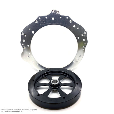 Chevy LS/LT/SB/BB till 8HP 45/50/70/75/90 N57 B57 B58 N63 N73 N74 speglad startadaptersats