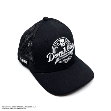DomiWorks Crew Svart Snapback Trucker Cap