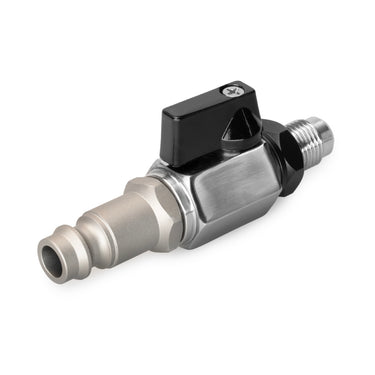 Air Jack Petcock ball valve male connector, AN-6