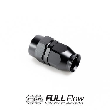 Full flow PTFE hose end straight AN-12