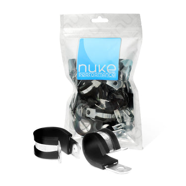 Stainless steel P-clamp for AN-8 AN fuel hose 10pcs