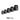 AN Hose end fittings Spare sleeve AN-8, Black