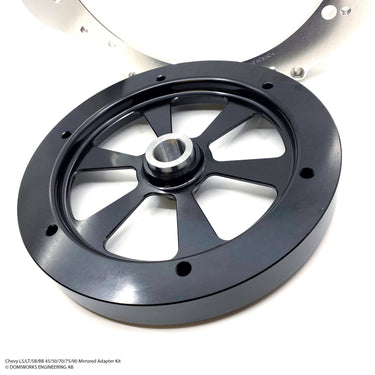 Chevy LS/LT/SB/BB till 8HP 45/50/70/75/90 N57 B57 B58 N63 N73 N74 speglad startadaptersats