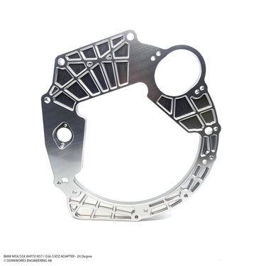 BMW M5x/S5x 8HP 45/50/70/75 N57 B57 B58 Adapter - 20 graders lutning