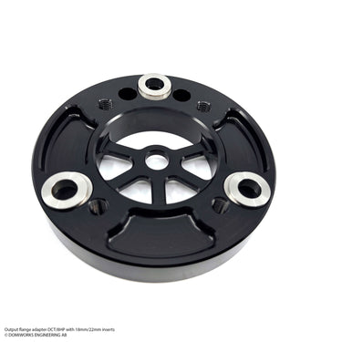 8HP / DCT utgångsflänsadapter 105-110 mm med 18 mm eller 22 mm insatser - 1350 ok