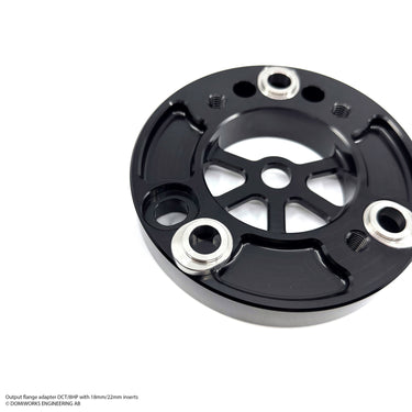 8HP / DCT utgångsflänsadapter 105-110 mm med 18 mm eller 22 mm insatser - 1350 ok
