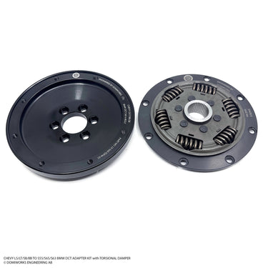 Chevy LS/LT/SB/BB till S55/S65/S63 DCT-adaptersats med vriddämpare