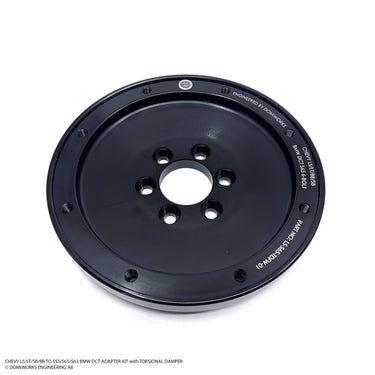 Chevy LS/LT/SB/BB till S55/S65/S63 DCT-adaptersats med vriddämpare