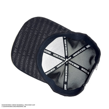 DomiWorks Crew Svart Snapback Trucker Cap